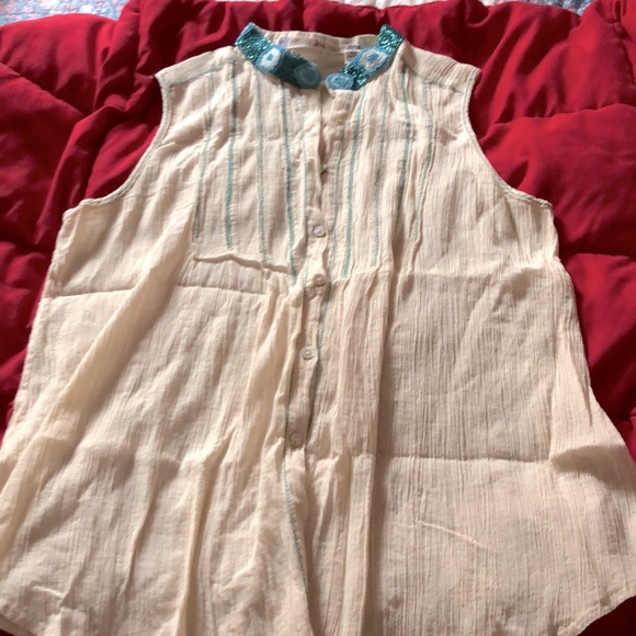 Boho cotton top M - Picture 1 of 3